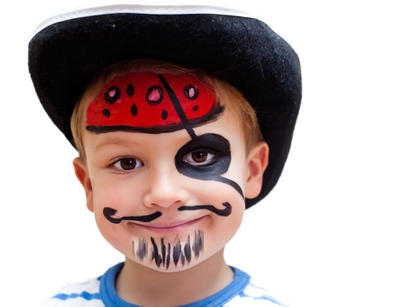 Pirat schminken für den Karneval