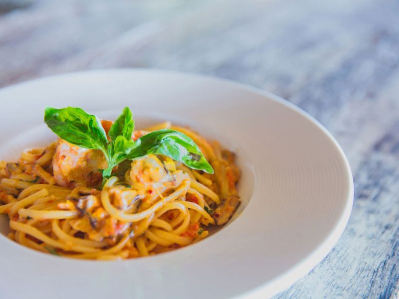 Linguine mit Shrimps