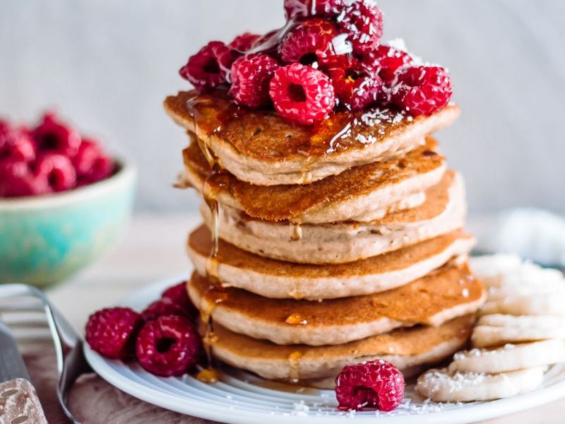 Pancakes ohne Mehl: Rezept