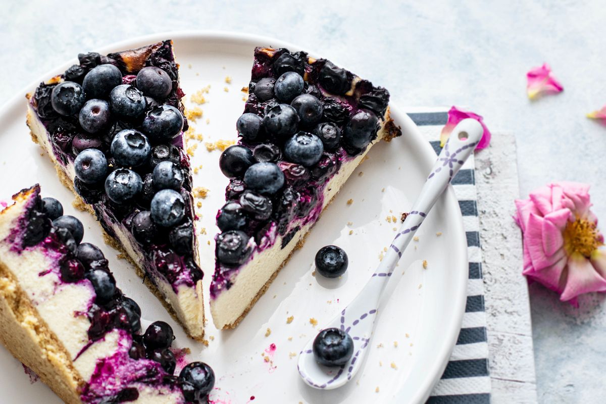Blueberry Cheesecake ohne Backen: Rezept