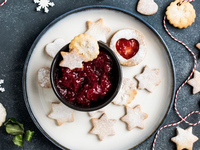 Butterplätzchen mit Marmelade pimpen