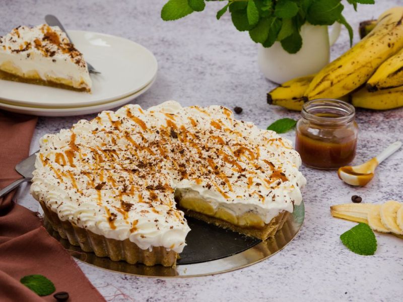Banoffee-Kuchen: Weltbestes Rezept mit Banane, Karamell und Schmand