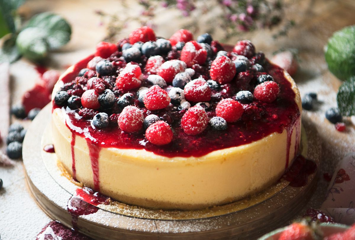 Puddingkuchen: Einfaches Rezept mit Himbeeren