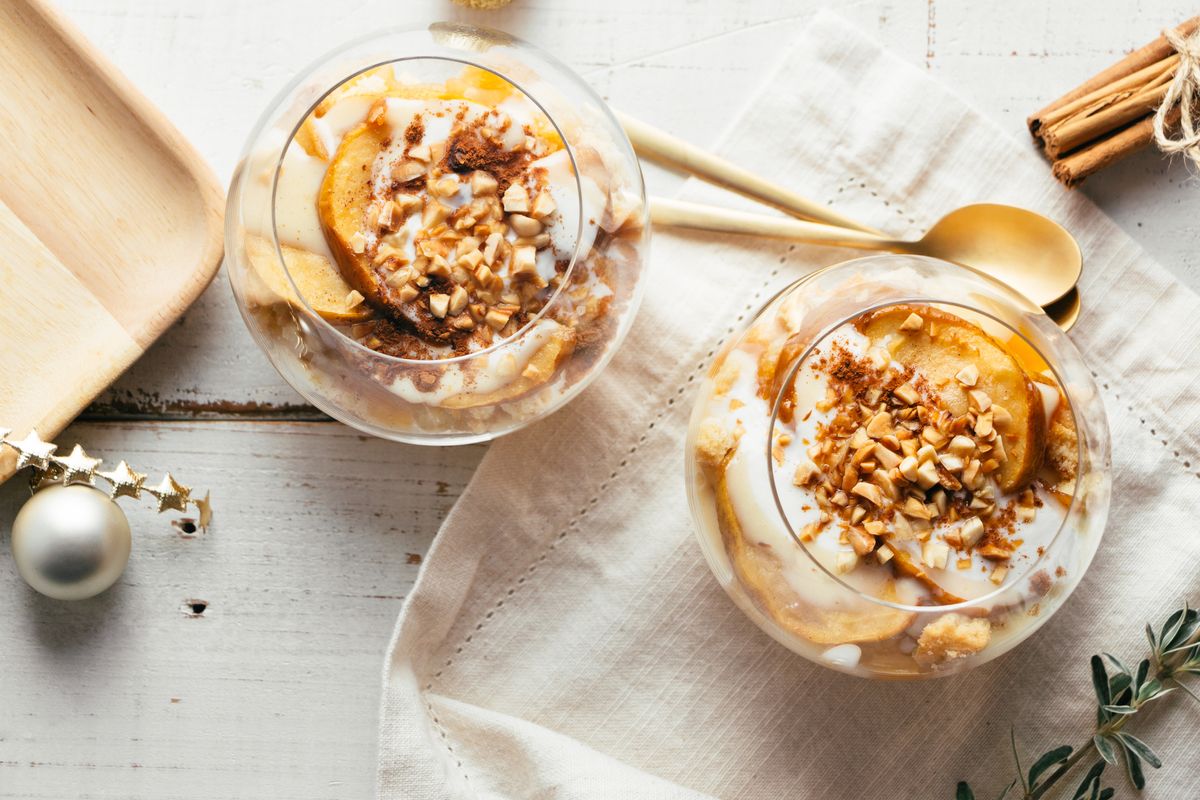 Bratapfel-Schichtdessert