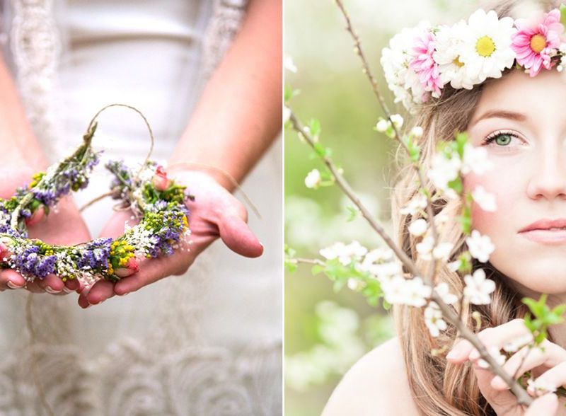 Blumenkranz für die Haare selber machen