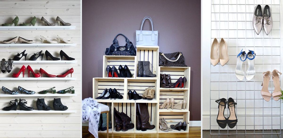 6 coole DIY-Ideen, um Schuhe stylisch aufzubewahren - gofeminin