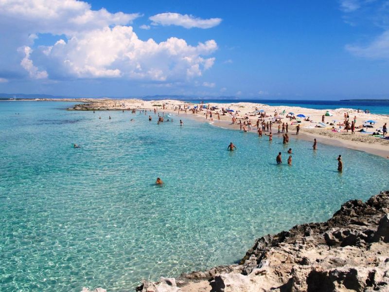 Platz 1: Playa de Ses Illetes, Formentera, Balearen (Spanien)