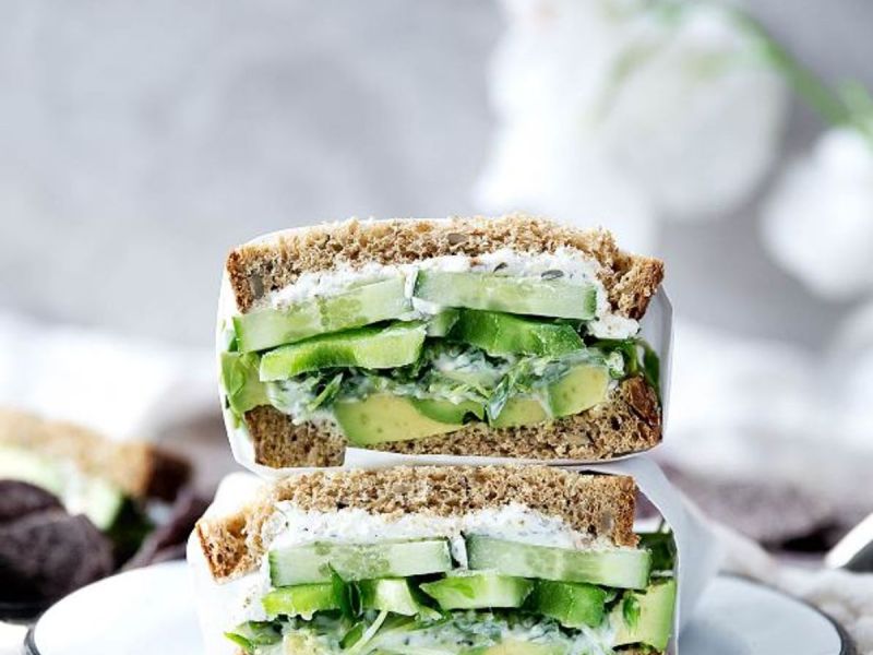 Grünes Sandwich