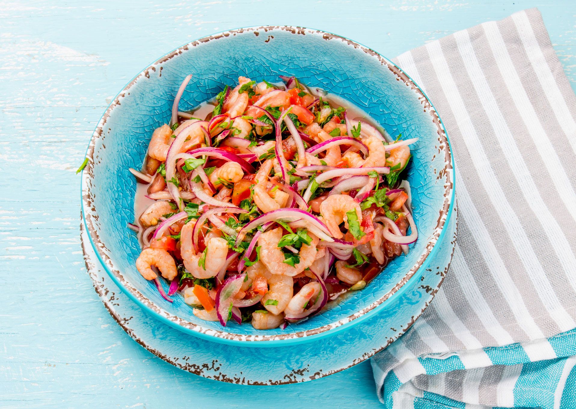 Sommer-Rezept Ceviche mit Shrimps Sommer-Rezept Ceviche mit Shrimps