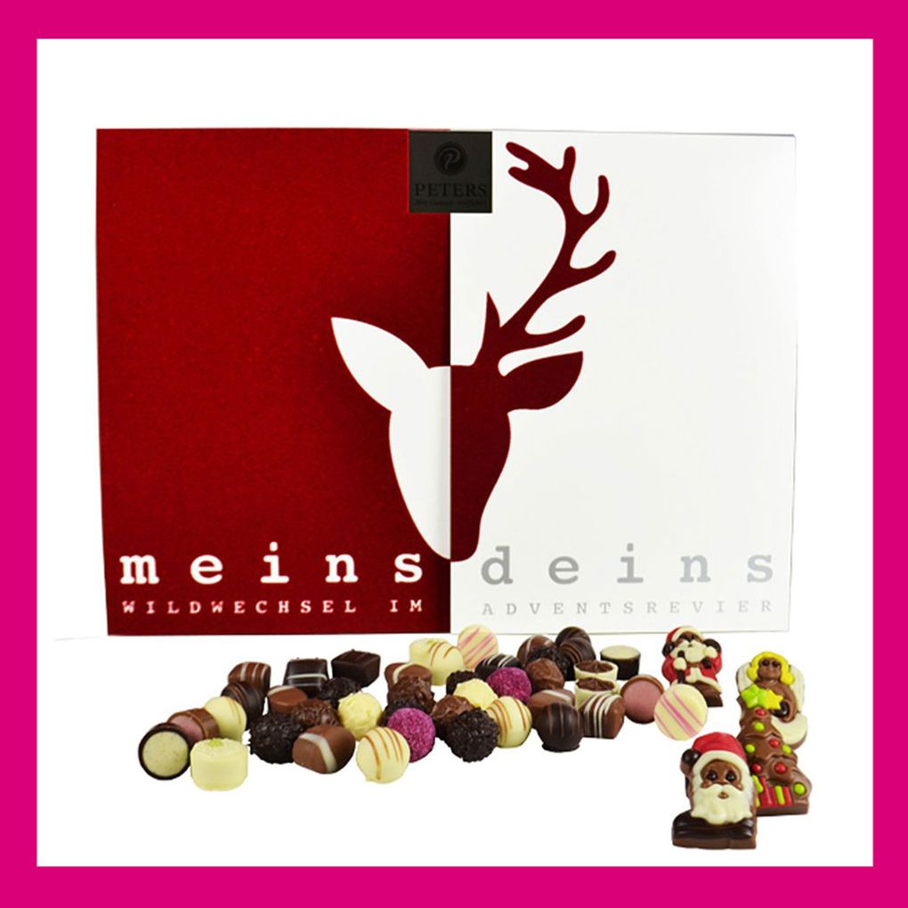 Adventskalender für Paare mit Pralinenfüllung