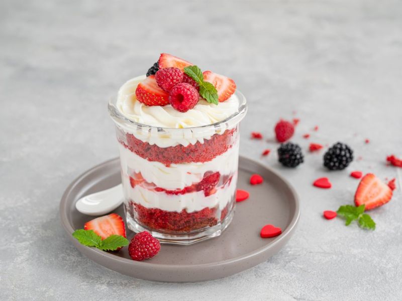 Red Velvet Cake im Glas