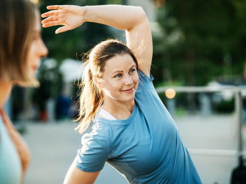 Aufwärmübungen vor dem Sport