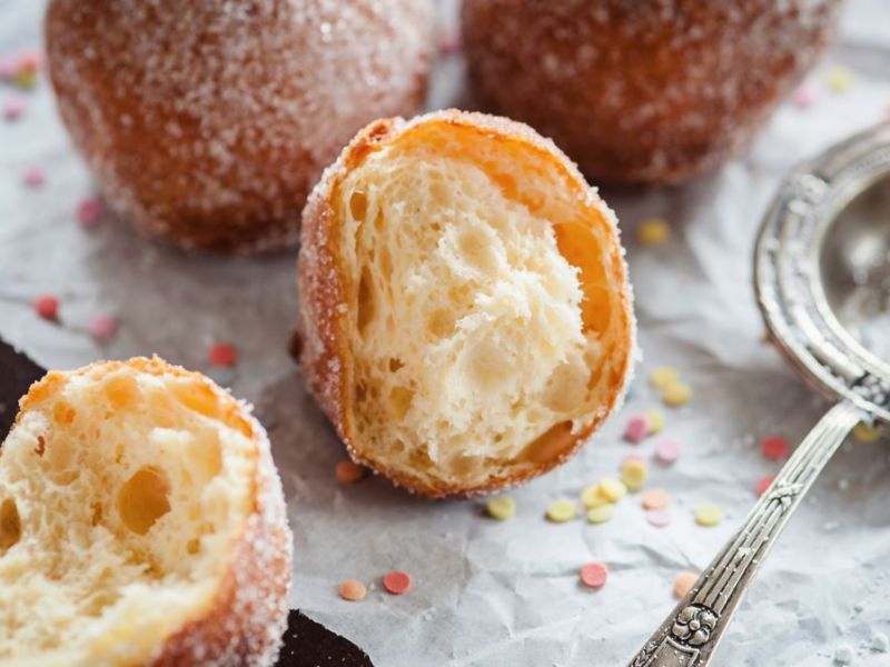 Selbst gemachte Karnevals Krapfen