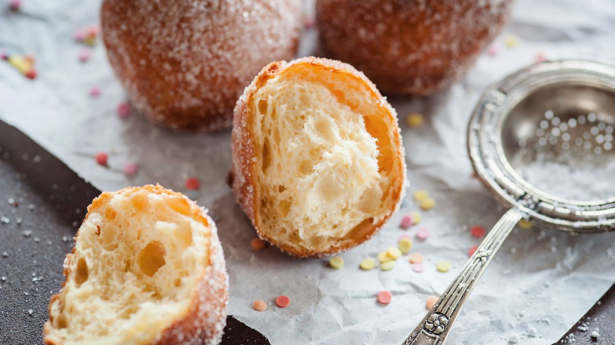 Selbst gemachte Karnevals Krapfen