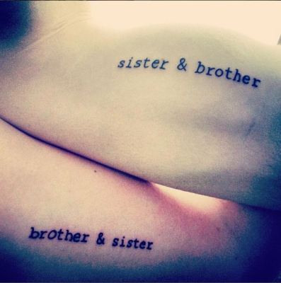 Das perfekte Matching-Tattoo für Geschwister