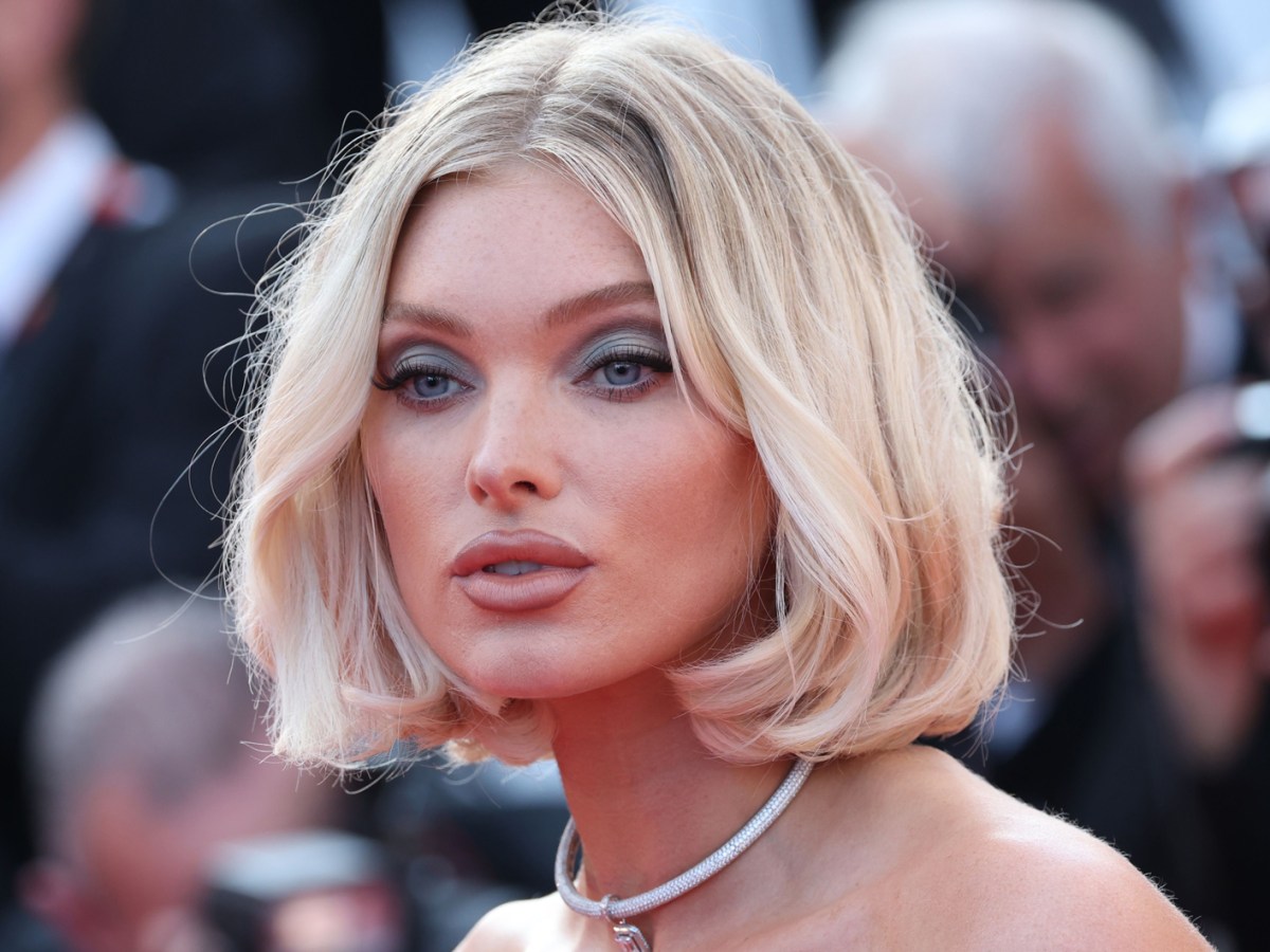 Elsa Hosk mit voluminöser Bob-Frisur.