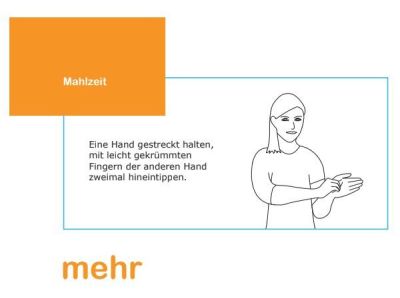 Babyhandzeichen f&#xFC;r &#39;mehr&#39;