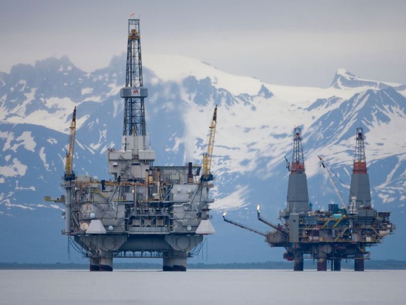 Ölbohrung in Alaska