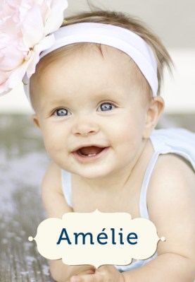 Weibliche Vornamen: Amélie