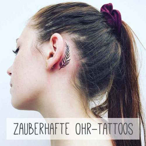 Tattoo hinterm Ohr: die schönsten Motive