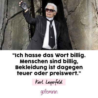 Karl Lagerfeld Zitate