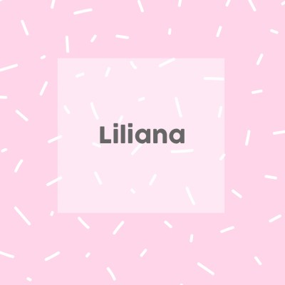 Schöne italienische Mädchennamen: Liliana