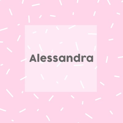 Schöne italienische Mädchennamen: Alessandra