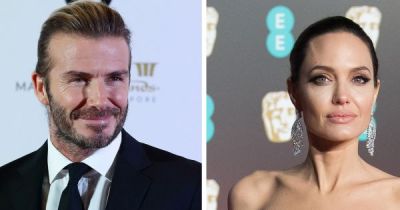 David Beckham und Angelina Jolie