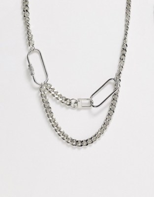 Choker-Halskette in Silber von Topshop