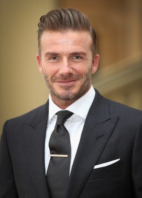 David Beckham mit geschniegelter Kurzhaarfrisur