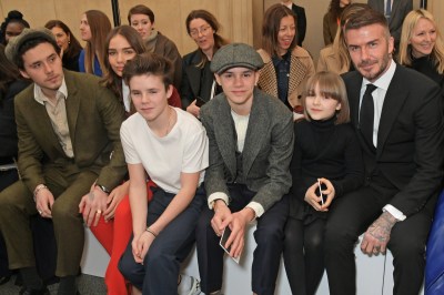 David Beckham mit seinen vier Kindern