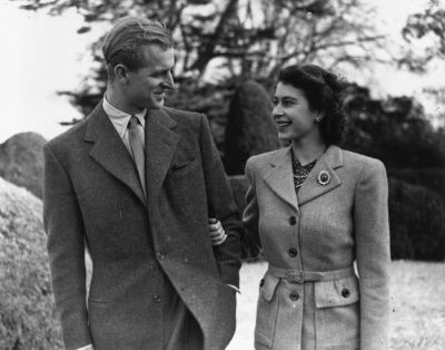 Prinz Philip und Prinzessin Elisabeth in ihren Flitterwochen, 1947