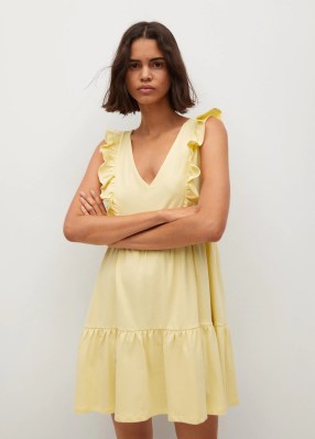 Rüschenkleid von Mango Rüschenkleid von Mango