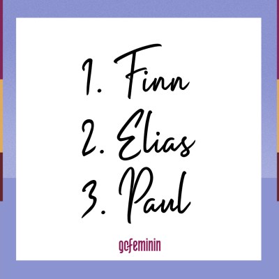Trendnamen für Jungs: Finn, Elias, Paul