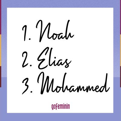 Trendnamen für Jungs: Noah, Elias, Mohammed