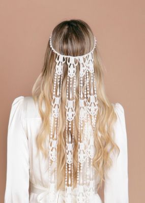 Brautschleier für lange Haare