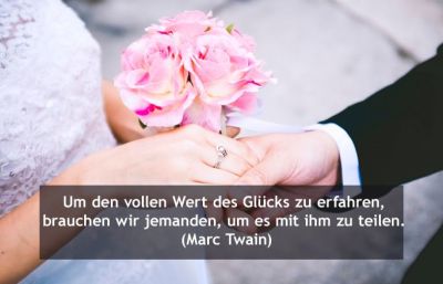 Hochzeitswünsche: Zitate