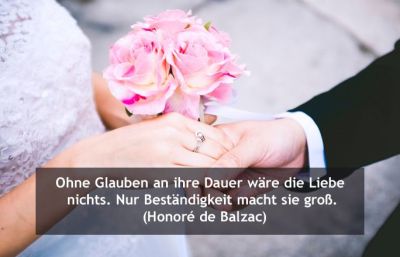 Hochzeitswünsche: Zitate