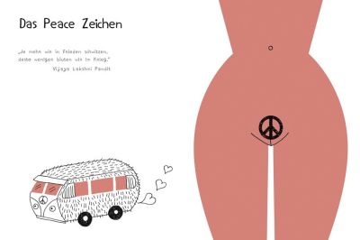 Intimfrisur: Peace-Zeichen