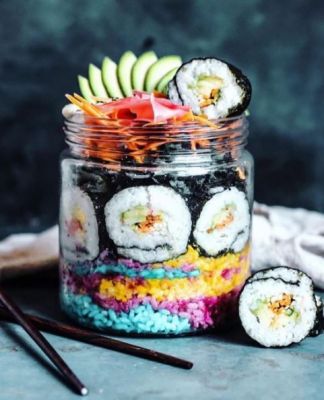Regenbogen-Sushi
