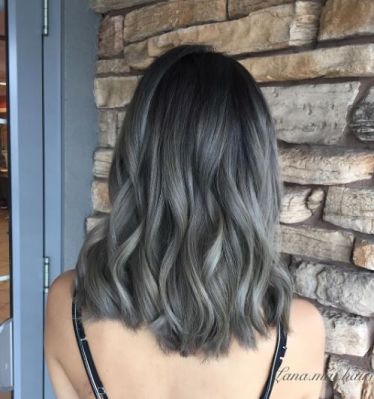 Graue Ombr&#xE9; Hair