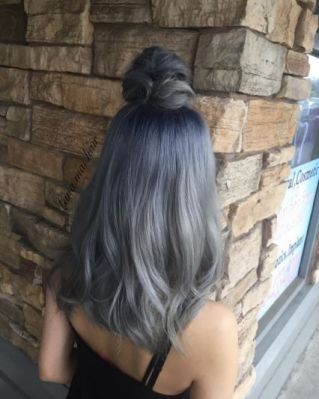 Graue Ombr&#xE9; Hair