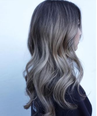 Graue Ombr&#xE9; Hair