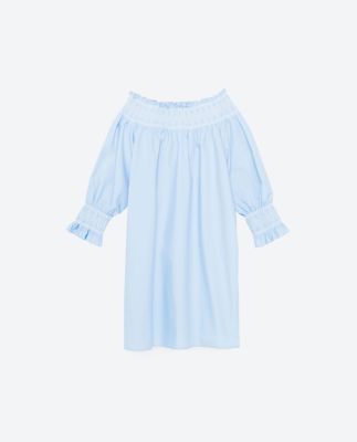 Schulterfreies Kleid von Zara, 39,95 €
