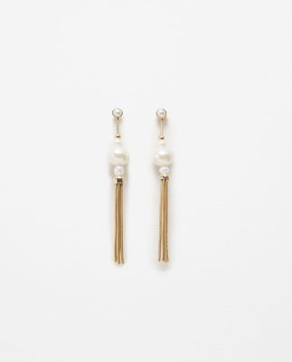Moderne Perlenohrringe von Zara, 9,95 €