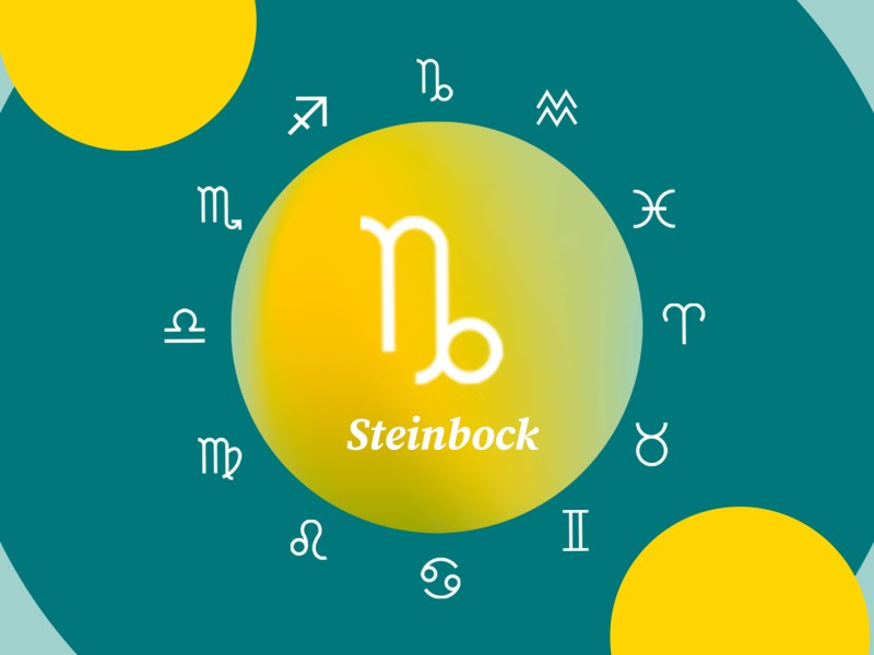 Sternzeichen Steinbock Symbol im Tierkreis