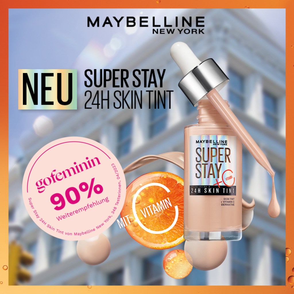 Testsiegel Super Stay 24H Skin Tint von Maybelline