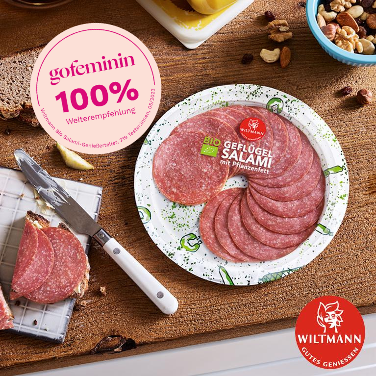 Produktbild Bio Salami der Marke Wiltmann.
