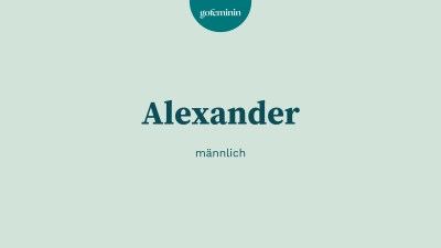 Vorname Alexander