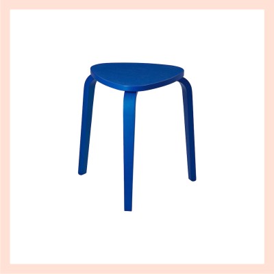 Dunkelblauer Hocker von IKEA